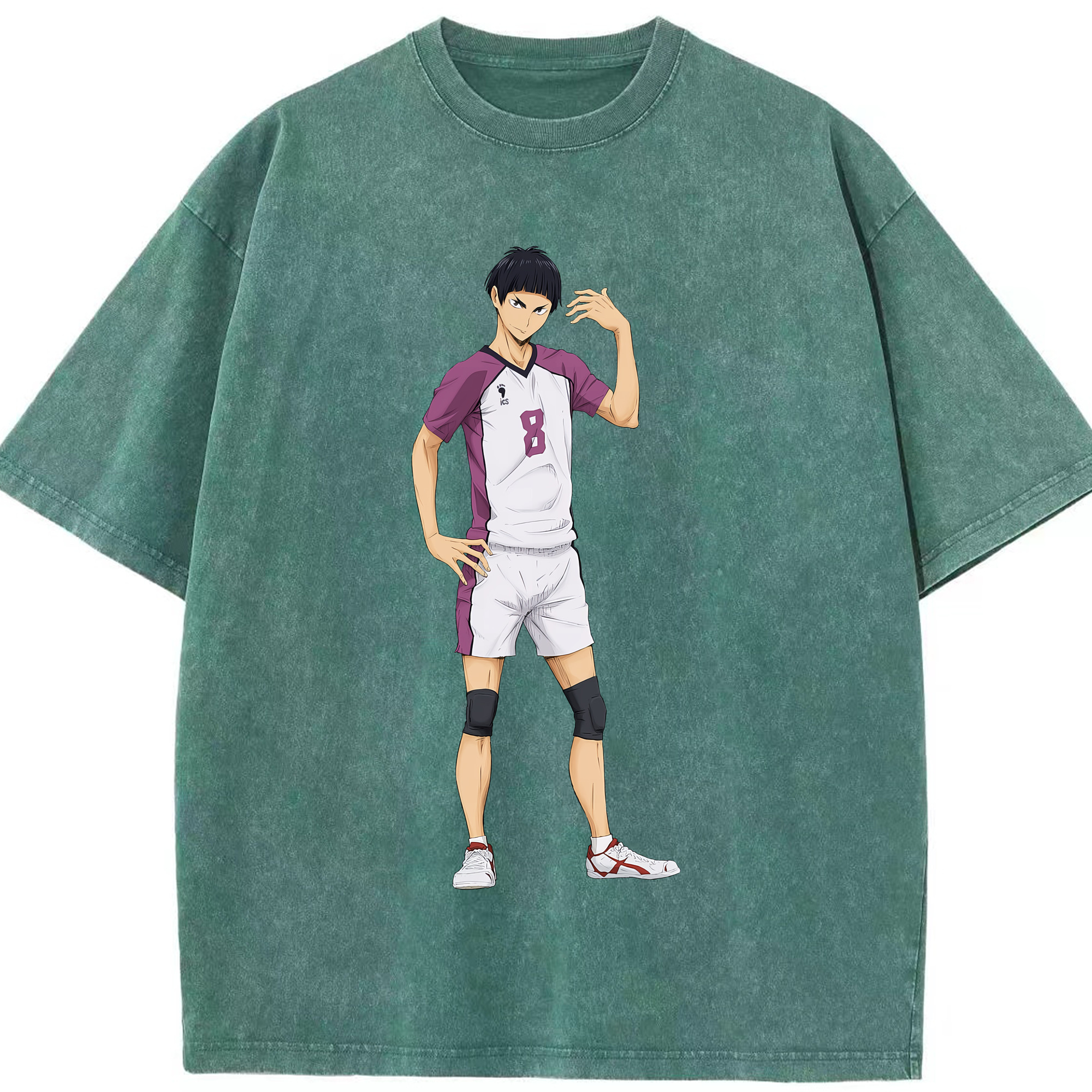 （画像用） ハイキュー!! Haikyu!! 綿100% ヴィンテージ風 半袖Tシャツ（フロントプリント）